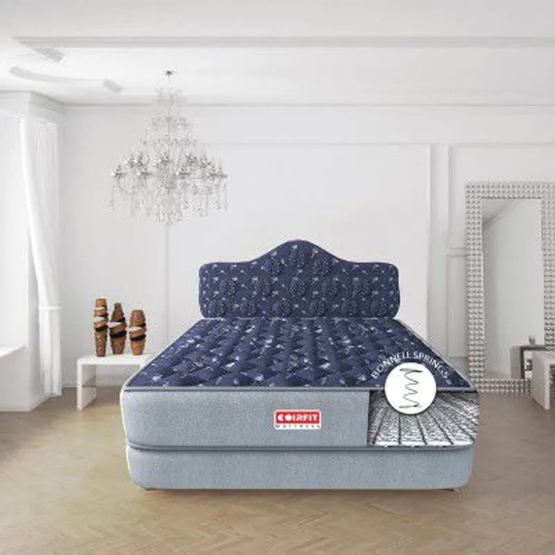 SLEEPSPA BY COIRFIT Euphoria Normal Top 6 Inch Single Size Bonnell Spring Mattress with 6 Year Warranty | Orthopedic Pro - Doctor Recommended | Pressure Relieving | PU Foam for Support (Blue,75X35X6) — 65% off on Amazon.in