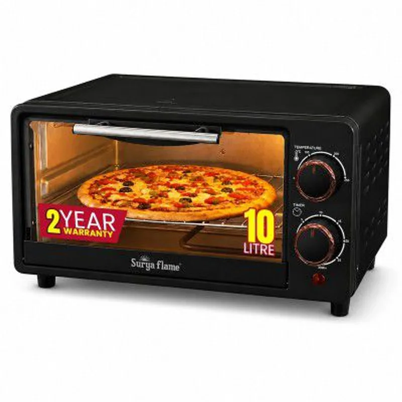 Surya Flame Zolo 10L OTG Oven for Kitchen, 1200W Compact Toaster Griller — 71% off on Amazon.in