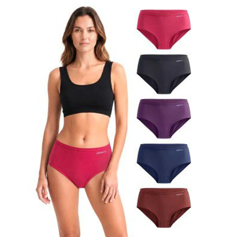 SWAGR 5 Pack Women's High Coverage Super Combed Cotton Hipster Panty Set | SOXCO Style HP06 — 70% off on Amazon.in