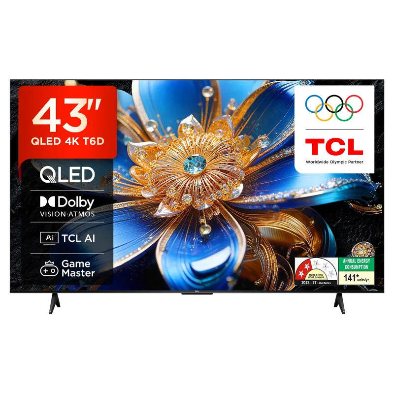 TCL (43") 4K UHD Smart QLED Google TV 43T6D — 35% off on Amazon.in