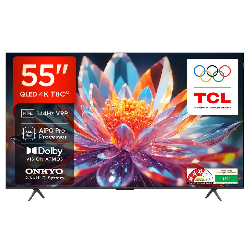 TCL (55") 4K Ultra HD Smart QLED Google TV 55T8C — 65% off on Amazon.in