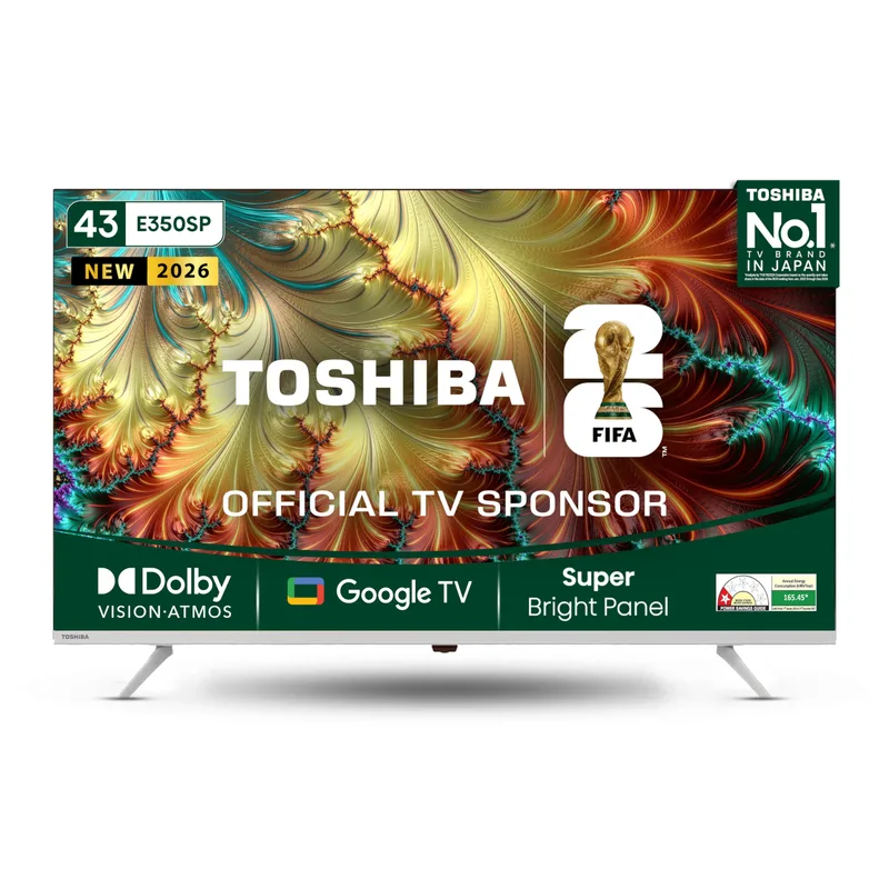 Toshiba 108 cm (43 inches) E350SP Series 4K Ultra HD Smart LED Google TV 43E350SP — 51% off on Amazon.in