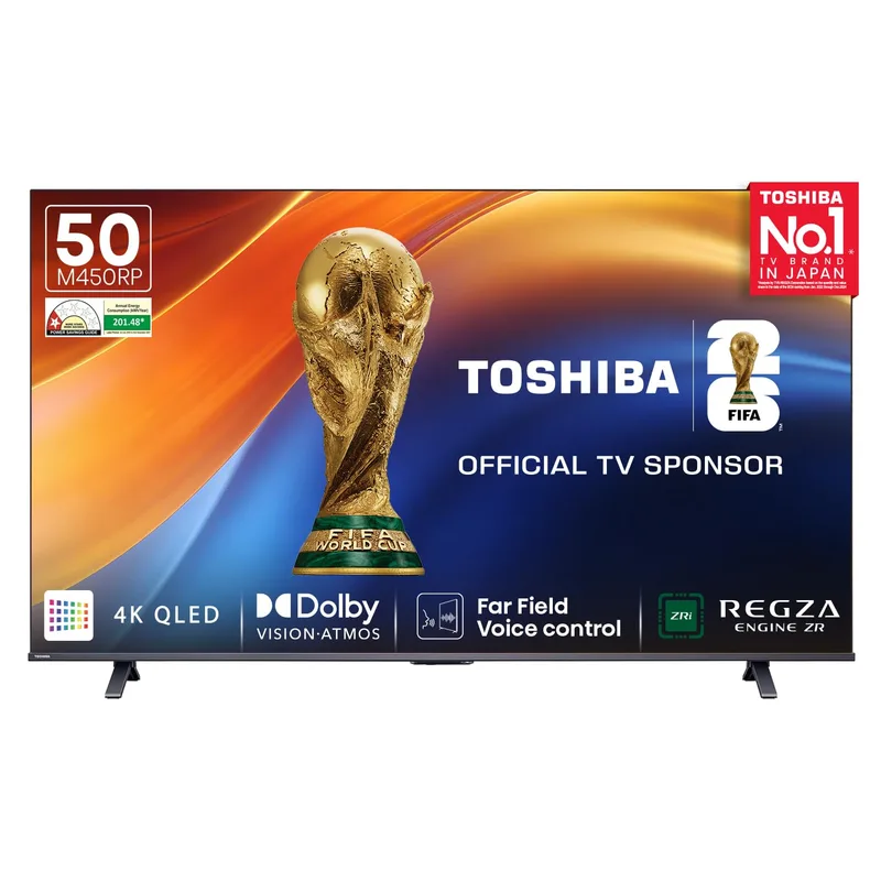 Toshiba (50") 4K Ultra HD Smart QLED TV | 50M450RP — 39% off on Amazon.in