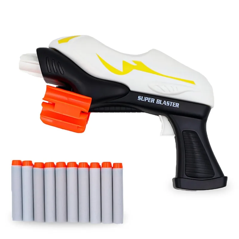 ToyBharat Super Blaster Blaze Storm Soft Bullet Gun Toy (SMG4), Multicolor — 83% off on Amazon.in
