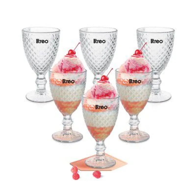 Treo by Milton Astoria Goblet 300 ml I Tall Dessert Bowls with Wide Mouth I Set of 6 — 63% off on Amazon.in