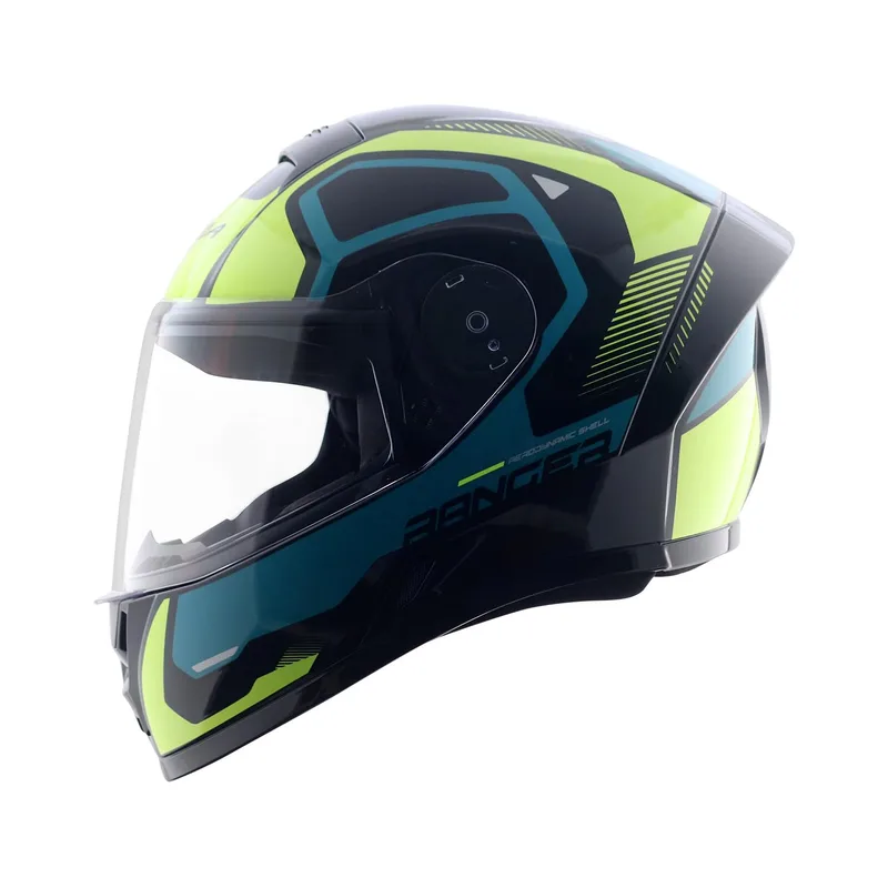 Vega Ranger DX Crew Full Face Riding Helmet with Lightweight Shell, Neon Yellow-L — 24% off on Amazon.in