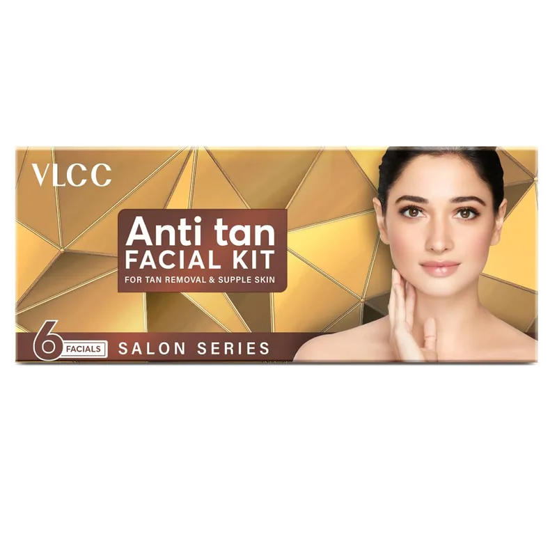 VLCC Salon Series Anti Tan Facial Kit ( 6 Facials ) - 300g | Fights Sun Tan, Uneven Skin Tone | Refines and Brightens Skin Tone For Glowing Complexion — 71% off on Amazon.in