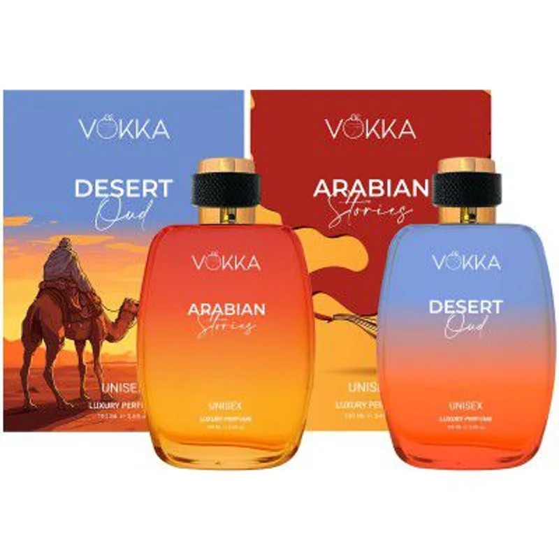 Vokka Desert Oud & Arabian Stories, 200 ml | Pack of 2 x 100ml — 80% off on Amazon.in
