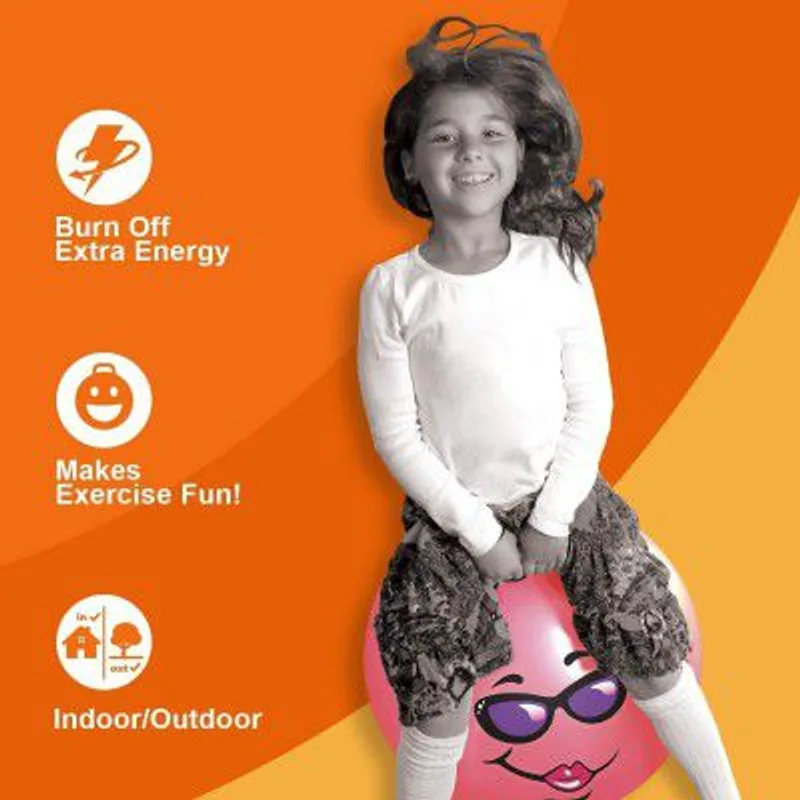 Vunexo Rubber Bouncing Space Hopper Ball Hop | Ride-On Toy-Bouncy Kids (40 Cm), Multicolour — 75% off on Amazon.in