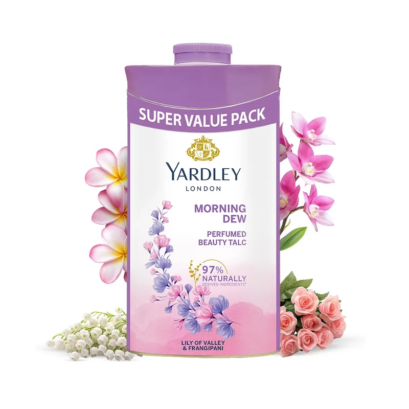 Yardley London Morning Dew Perfumed beauty Talc for Women, 400g — 45% off on Amazon.in
